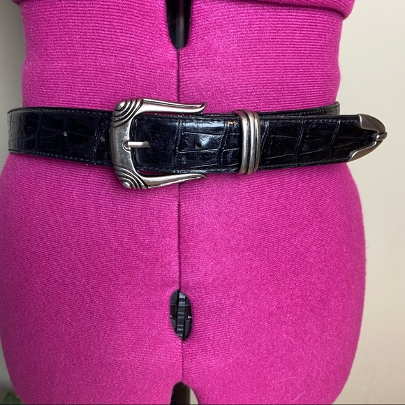 VTG Black Animal Pattern Belt - Picture 1 of 5